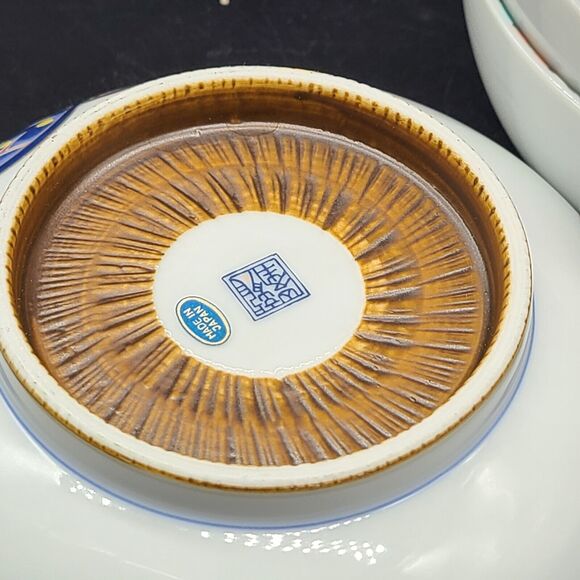 Japanese Set (4) Bowls Rice Soup Cereal Salad 6" Porcelain  Japan New - Picture 9 of 10